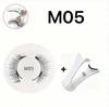 Portable Magnetic White Applicator Set for Glue-Free False Eyelashes