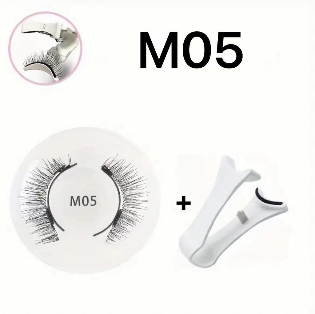 Portable Magnetic White Applicator Set for Glue-Free False Eyelashes