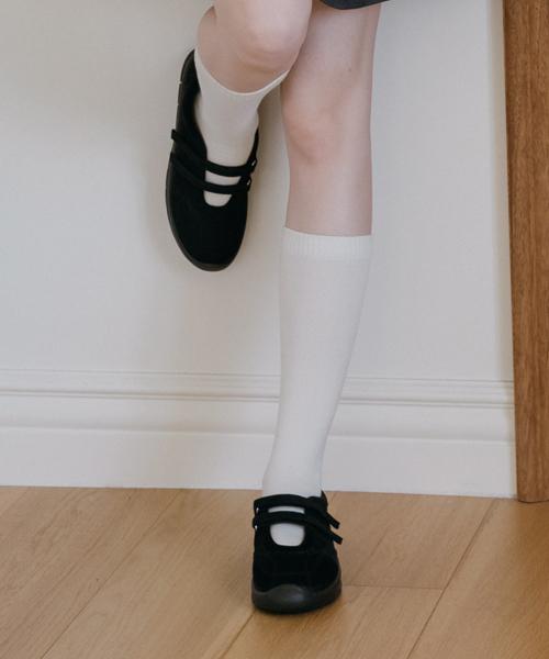 [Elizabeth Stuart] Two-Strap Mary Jane Flat Sneakers [EBAL157511]