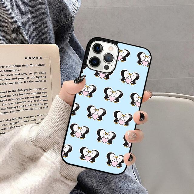 Cute Lovely Penguin Mobile Phone Cases Cover For iPhone 17 Air 16 15 14 12 13 11 Pro MAX apple Plus Coque
