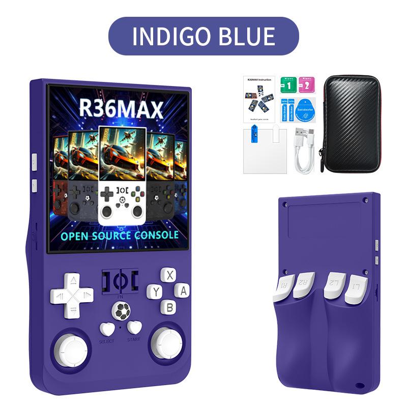 R36sMAX Handheld Game Console: 4.0-inch HD Screen, Dual Joystick, Retro Arcade Style