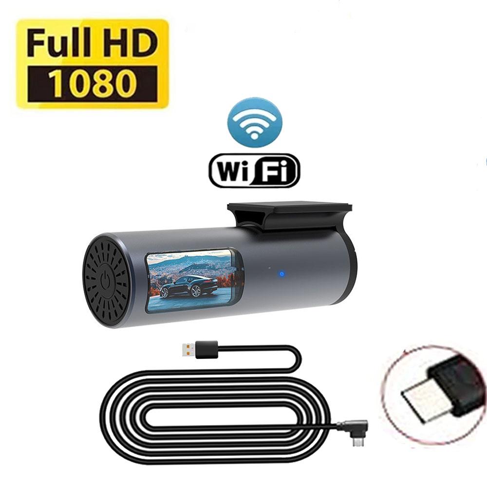 

1080P Dash Cam for Cars Car Camera Dash Cam WIFI Camera for Car Front and Rear Dash Camera Black Box 24H Parking Mode Recorder None чорний