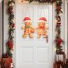 Christmas Wooden Door Hanging Christmas Party Decoration 2025 Xmas Santa Claus Hanging Ornament Navidad Natal New Year Gift 2026