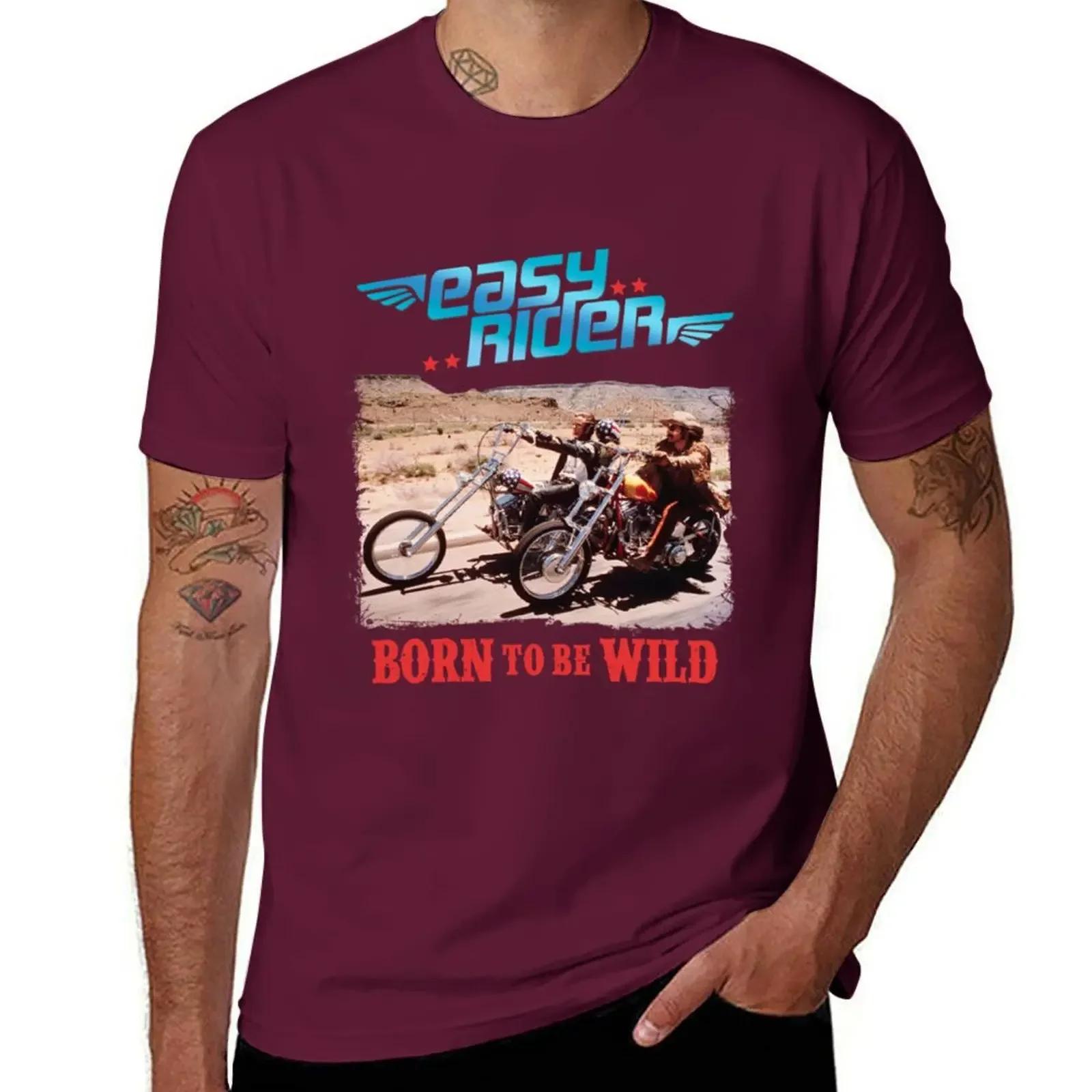

Футболка Easy Rider Born to be Wild літній одяг одяг в стилі аніме графіка чоловічі футболки повсякденний стильний M