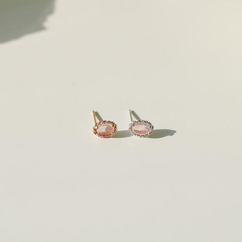 Alleun Silver 925 Mini Gemstone Opal Stud Silver Earrings
