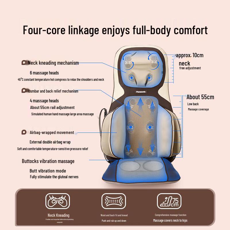 Panasonic Full Body Kneading Massage Cushion Chair