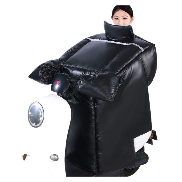 Electric Bicycle Winter Windshield Quilt: Thickened, Warm, Waterproof, Cold-Proof, Plus Velvet.