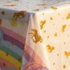 Rainbow Unicorn Tablecloth Disposable Table Cover Kids Girl Birthday Party Decorations Baby Shower Supplies Waterproof 130x220cm