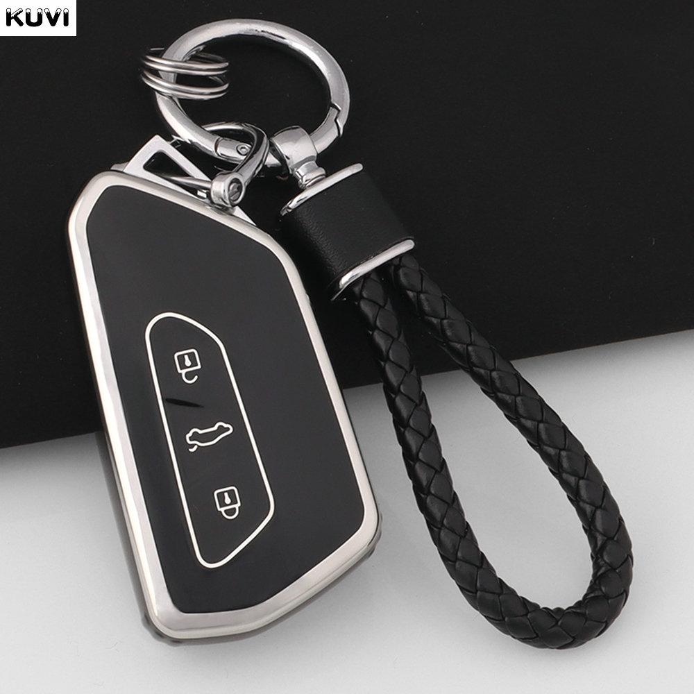 Nové TPU pouzdro na klíčenku pro Vw Volkswagen Golf 8 Mk8 Id3 Id4 Cupra Skoda Octavia A8 Seat Leon Mk4 Formentor Tarraco Klíčenka