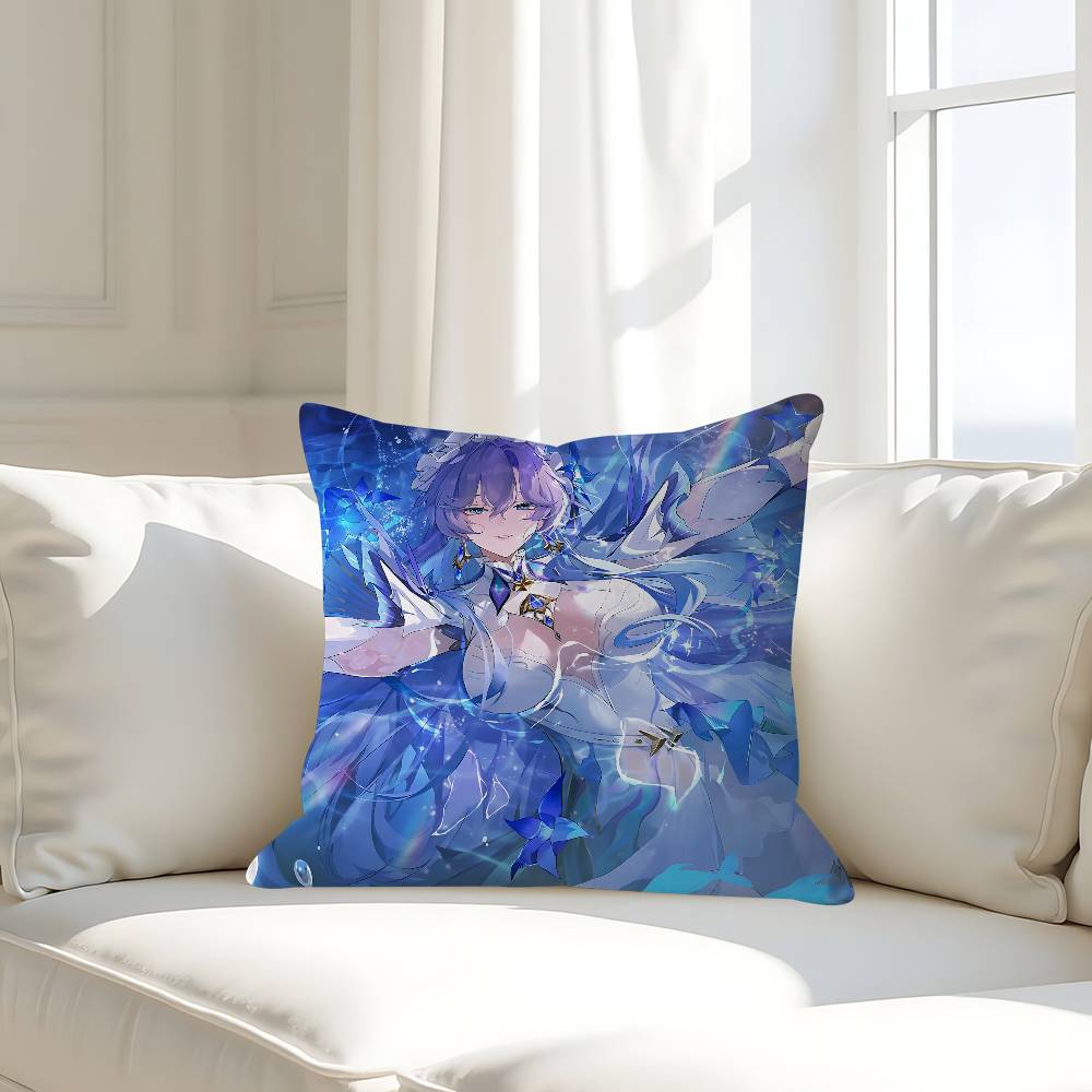 W-Wuthering Waves GameS Pillow Case Removable Washable Cushion Cover – All-Season Soft Linen