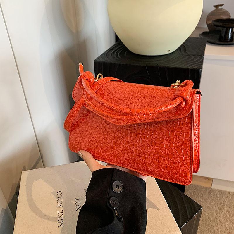 Stylish Black Pu Handbag Chic Summer Fashionable Small Square Shoulder Bag