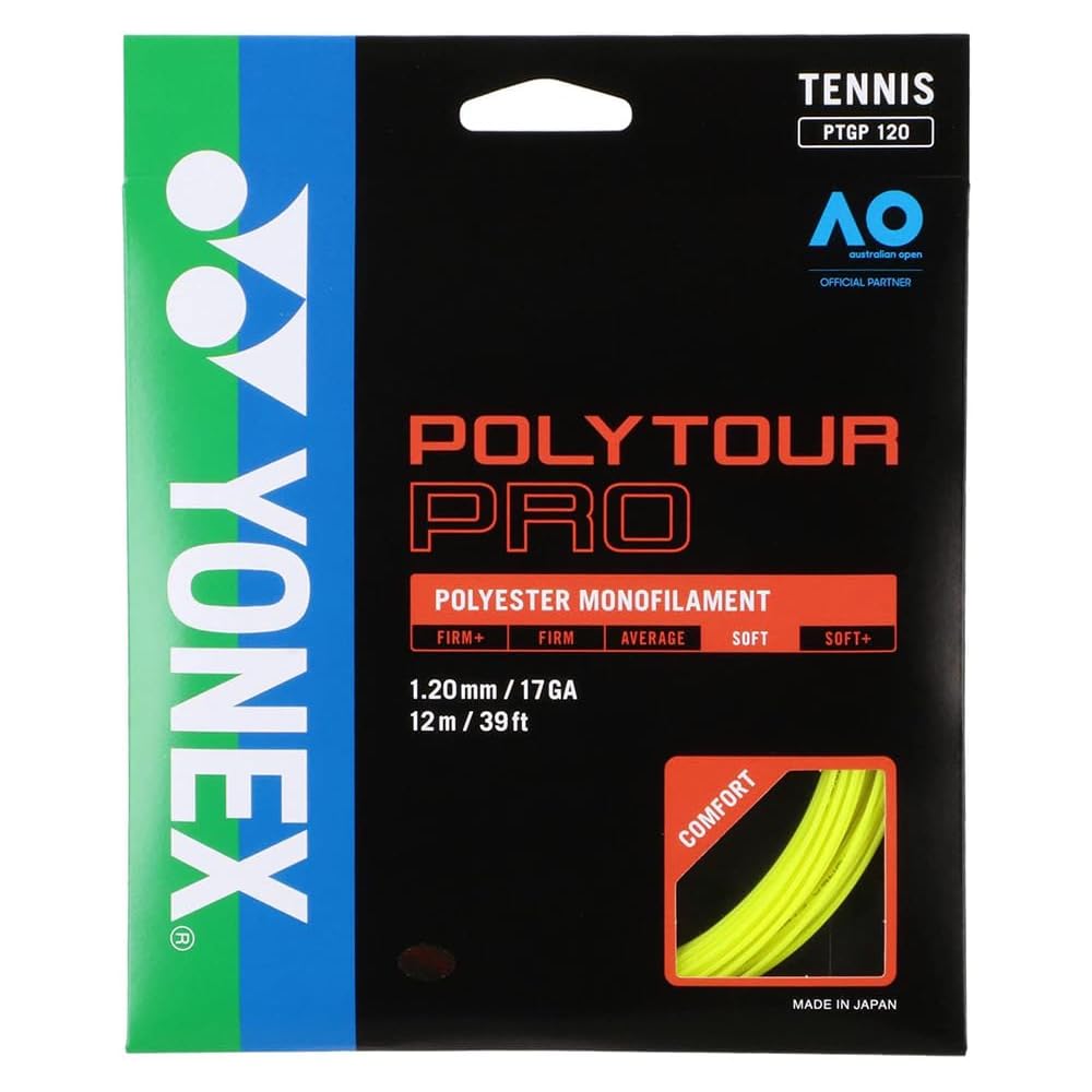 YONEX Poly Tour Pro 120 Tennis String 120m Flash Yellow