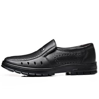 Fashion Hollow Cow Leather Casual Shoes for Men New Designer Soft Sole Men's Loafers Summer Autumn Fashion Business Male Dress Shoes
