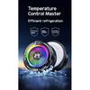 FS18 AI Mobile Cooler 30W Magnetic Back-clip Ice Cooling Radiator Digital Display RGB Light Gaming Cooler Temperature Control