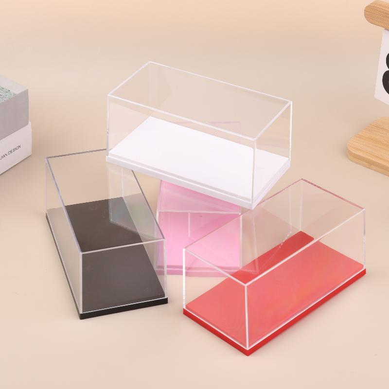 1 Stück Transparente Acryl-Aufbewahrungsbox Praktische 1/43 Diecast Modellauto-Vitrine DIY Staubdichtes Ausstellungsregal Spielzeug
