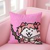 TD Cartoon Game The Battle CatsC Cushion Cover Pillow Case Soft Skin Friendly Fabric  Concealed Zipper