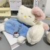 Cute Hello Kitty Piglet Tortoise Plush Toy Pen Case With Soft Plush Material For Kids And Teens