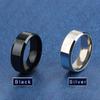8mm Black Titanium Stainless Men Ring Simple Wedding Bands Rings Gift For Male Jewelry Size 5-13 Drop