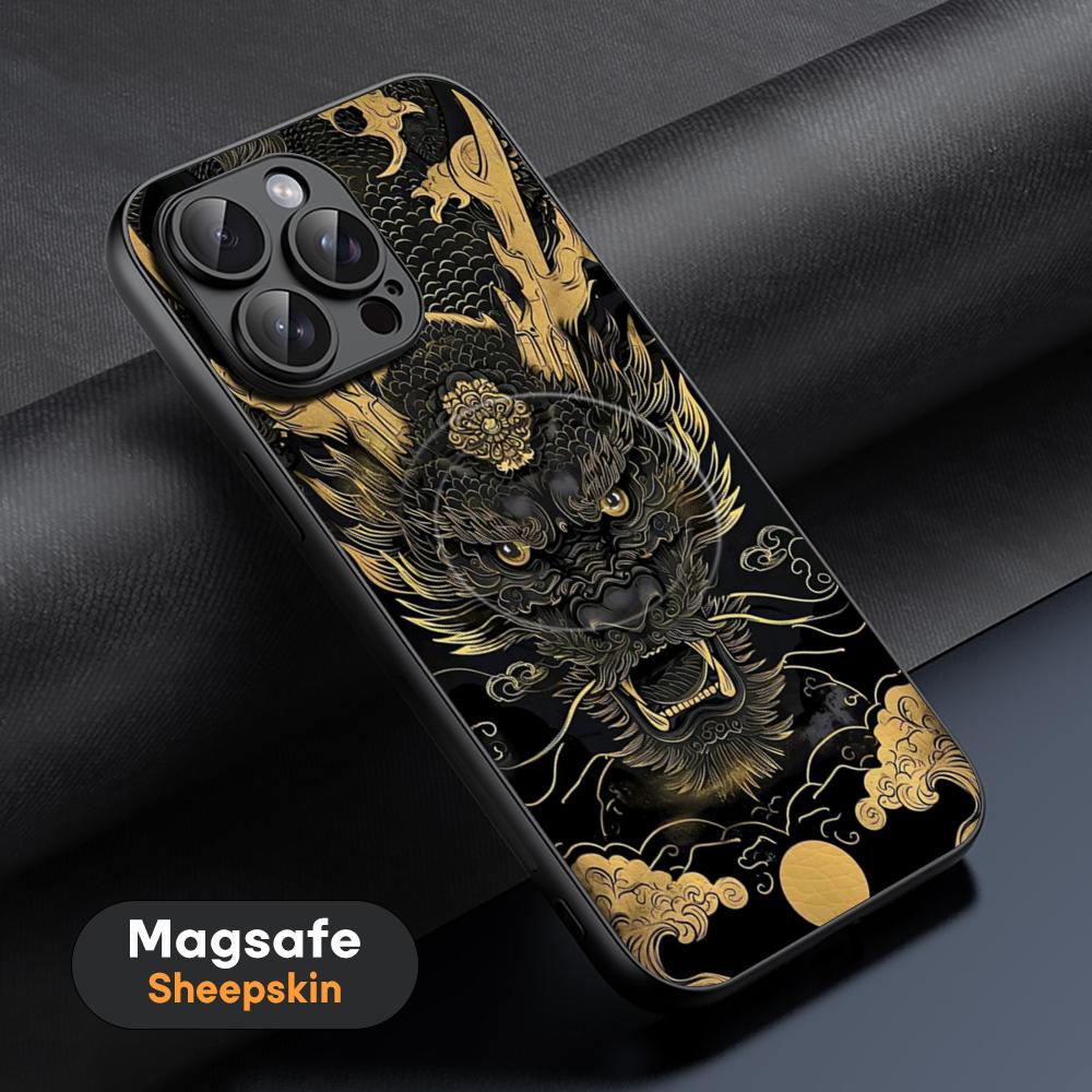 

Japan dragon fashion cool design Phone Case For iPhone 16 15 14 13 12 11 Plus Pro Max High-end Luxury Magsafe Sheepskin iPhone 14 Pro Max