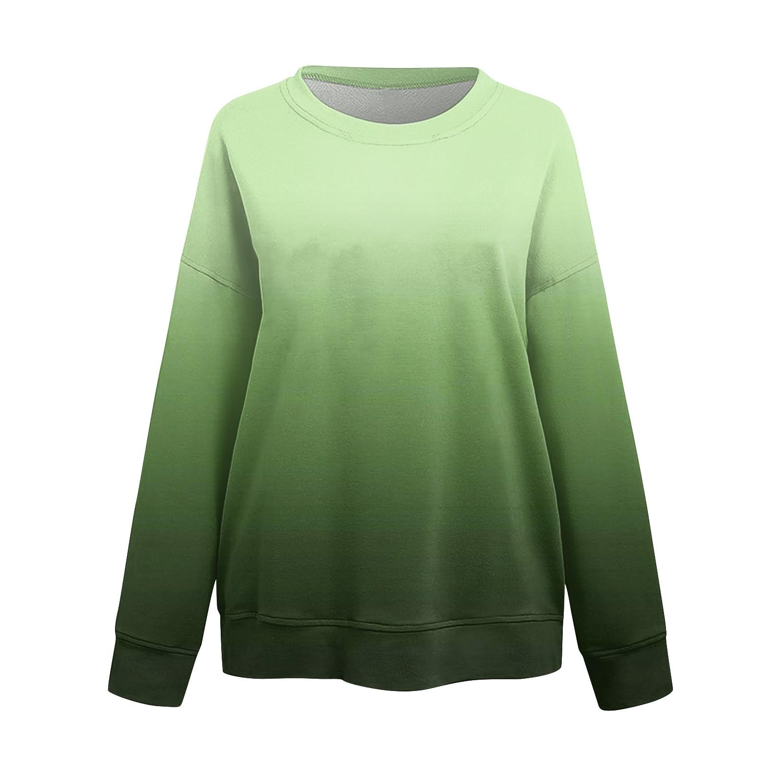 Женская повседневная модная блузка с длинным рукавом и круглым вырезом с цветочным — фото 4