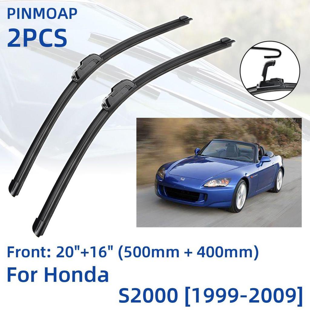 2PCS Front Windshield Windscreen Wiper Blades For Honda S2000 1999-2009 20"+16"  Window Brushes Cutter Accessories 1999 2000 2001 2002 2003 2004 2005