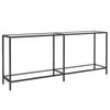 VidaXL Console Table Transparent 180x35x75,5 Cm Tempered Glass