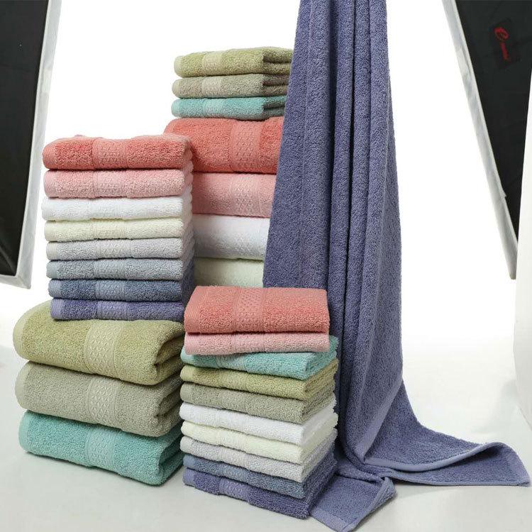 Premium 100% Cotton Towel Set: Soft, Thick Face, Bath, and Wash Towel Collection