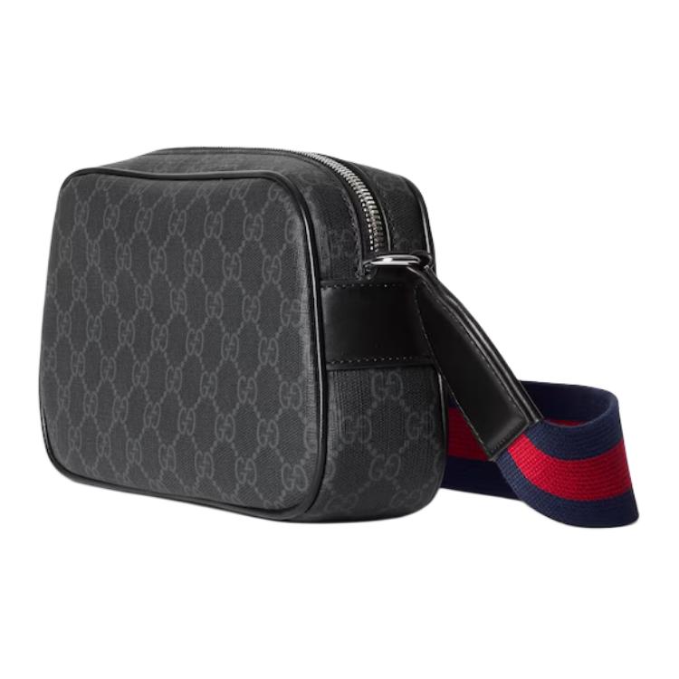 Gucci GG Print Verstellbarer Schultergurt Schulter Crossbody Tasche Herren Taschen Schwarz 792097-FADJA-1042