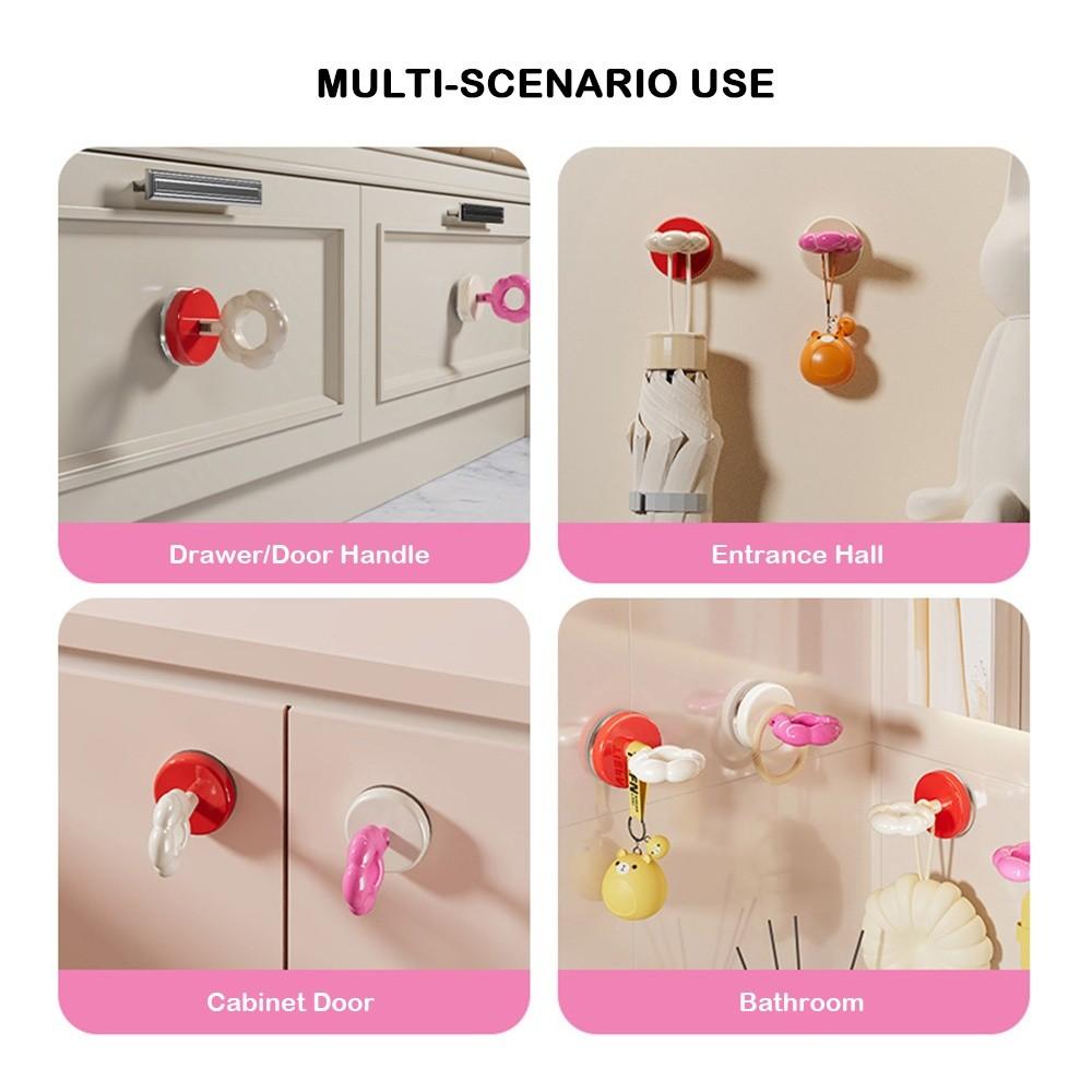 No Punching Shower Suction Hooks Suction Cup Robes Hooks Durable Load-Bearing Hooks  Towel Hanging