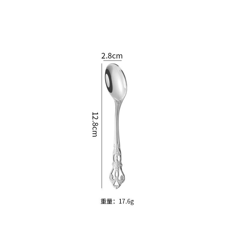 

Royal Court Stainless Steel Knives and Forks Spoons Embossed Court Style Western Food Tableware Western Restaurant Steak Knives and Forks