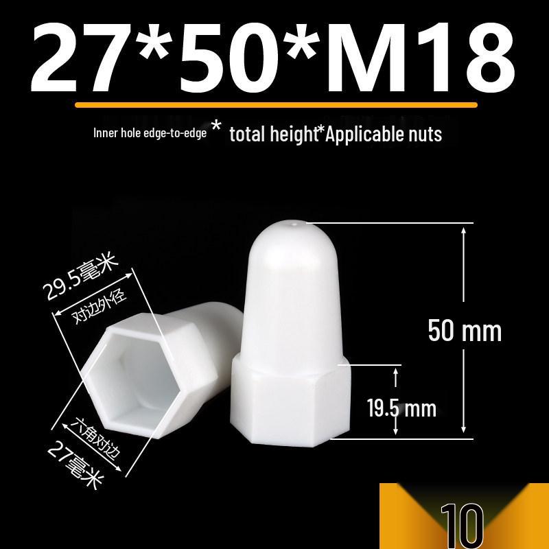 Hexagonal Nut Bolt Protective Plastic Decorative Cap Sleeve