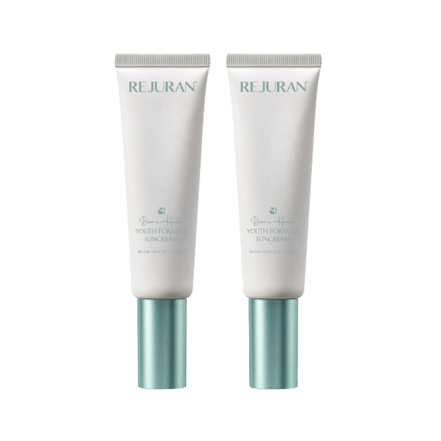 [Rejuran] PDRN Sunscreen SPF50+ PA++++ Anti-Aging UV Protection Moisturizing Sun Cream 50mlx2 Set Korean Skincare