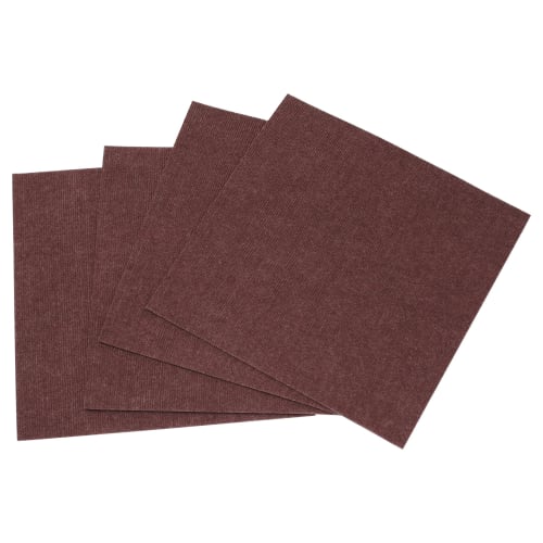 Watanabe Industries Water-Repellent Adhesive Pita Mat Loop, Brown, 45 x 45 cm, Pack of 4, Made in Japan, Soundproof, Cold Protection, Washable, Compat