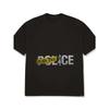 Bílé tričko Fuck The Police grafický potisk ležérní streetwearový top pro muže a ženy