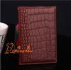 Crocodile Pattern Leather Passport Holder - PU Leather Travel Cover