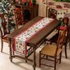 Christmas Tree Table Runner Tassel Home Decor Tablecloth Bed End Scarf