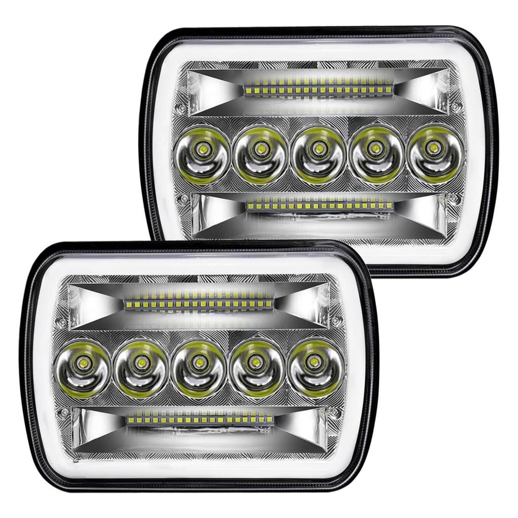 Headlamp Assembly for Chevy Express 1500 2500 3500 4500 Corvette Astro LED Headlight H6054