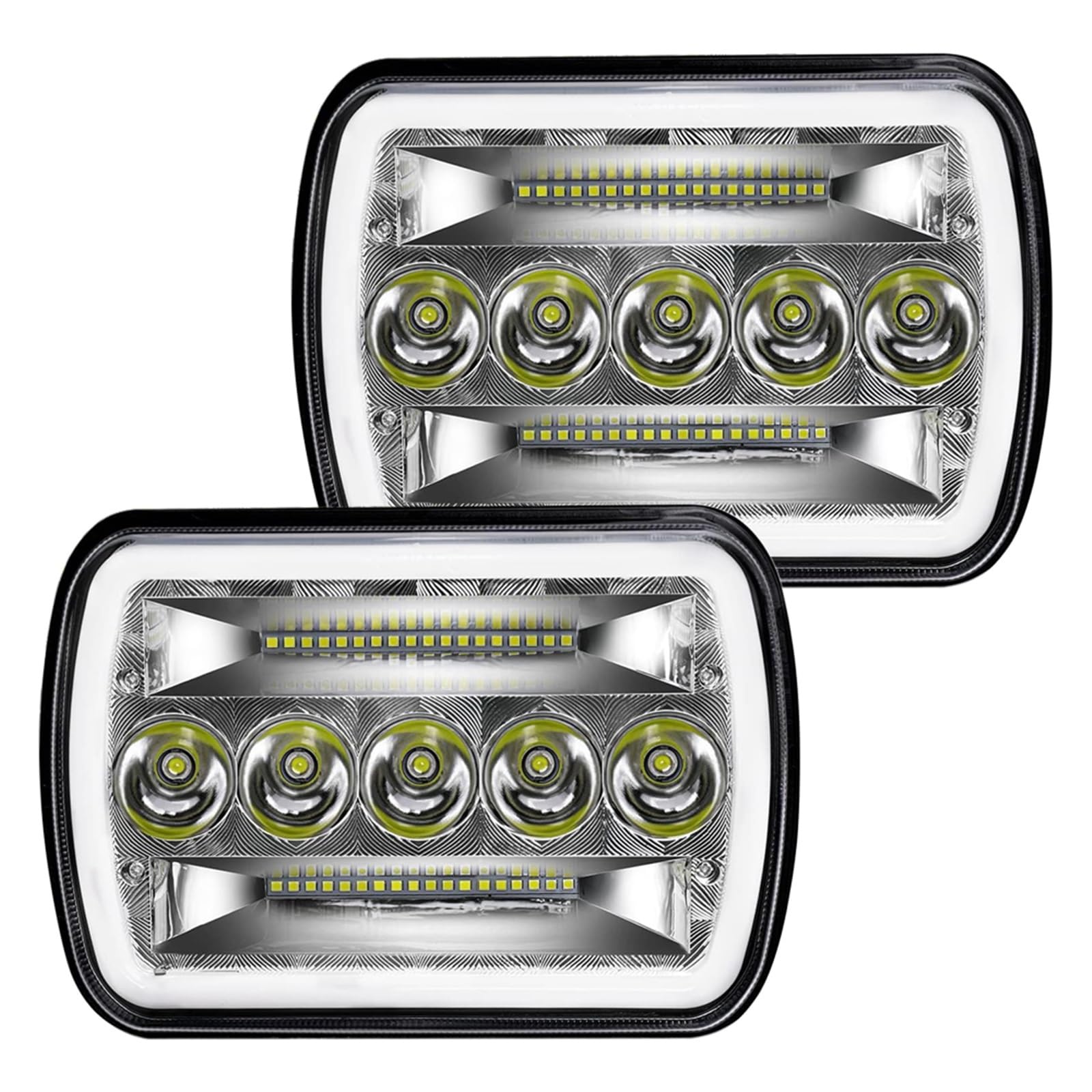

Headlamp Assembly for Chevy Express 1500 2500 3500 4500 Corvette Astro LED Headlight H6054 One Size