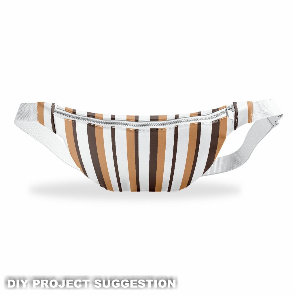 Outdoor Dekostoffe Oxford - Motiv Braune Streifen