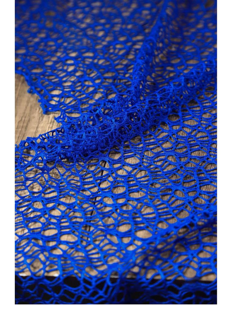 Irregular Large Mesh Crochet Texture Decorative Fabric