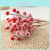 Ilex Rubra Christmas Decoration With Faux Red Fruits For Home Holiday Decor