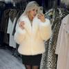 New autumn and winter imitation fur jacket women's fluffy soft fox fur jacket street style environmentally friendly fur