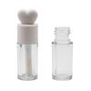 Tube de gloss à lèvres en forme de cœur, 4 ml - Flacon à rouge à lèvres sphérique transparent pour transvaser le baume à lèvres