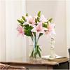 9 Pcs Artificial Lily Flowers for Easter Realistic White Fake Tiger Lilies