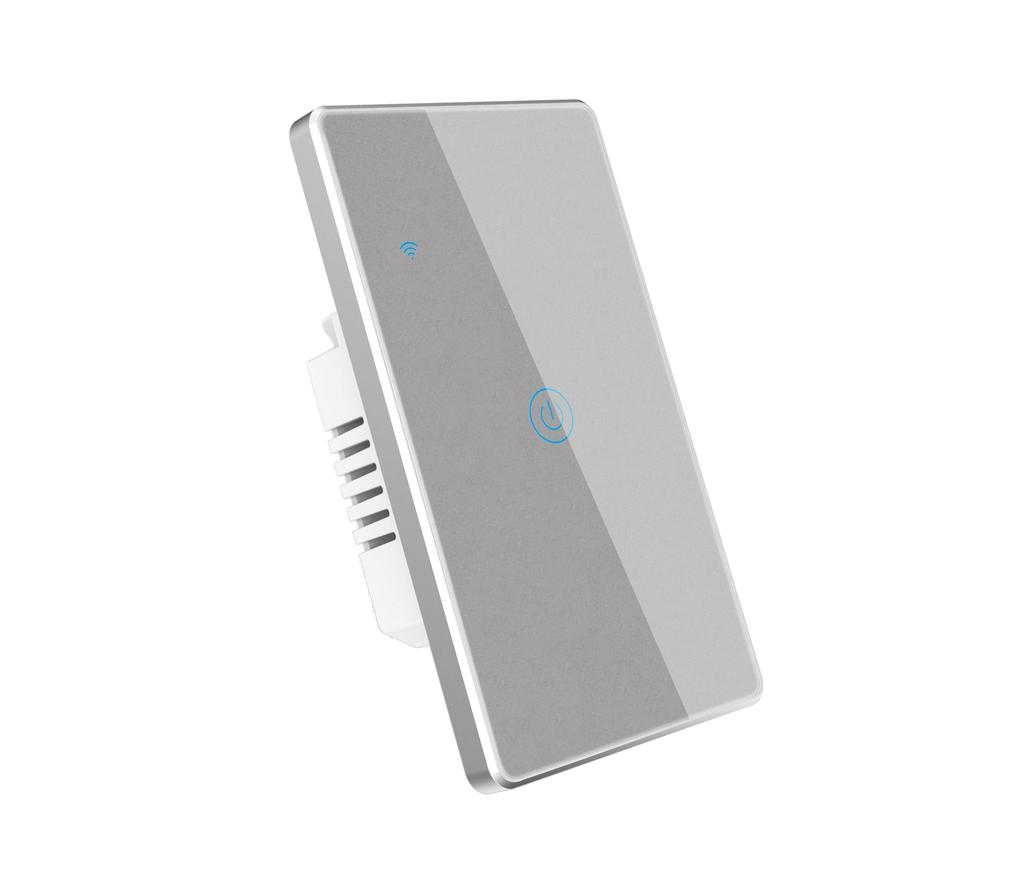 2023 New Arriving Touch Wall Switch Tuya Smart Home Wall Switch US & EU Standard 1/2/3/4 Gang Wall Switch with Metal Bezel
