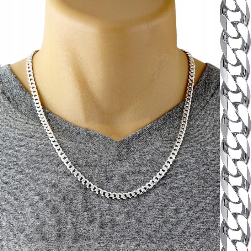 SILVER Men' Chain 925 SILVER Armor 6mm FULL ITALIAN Chain