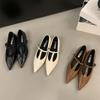 Fashion Bailamos Brand Women Autumn Flats Shoes Fashion Soft Casual Women Loafers Pointed Toe Shallow Slip On  Elegant Ballerina Shoes M