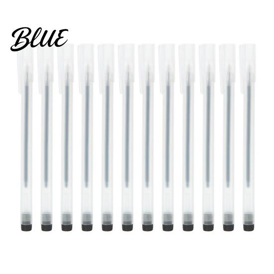 Gel Pens for Students 12PCS Smooth Ink Pens Quick-drying 0.5mm Fine Point Writing Instruments Office Minimalist Frosted Grip And School Supplies