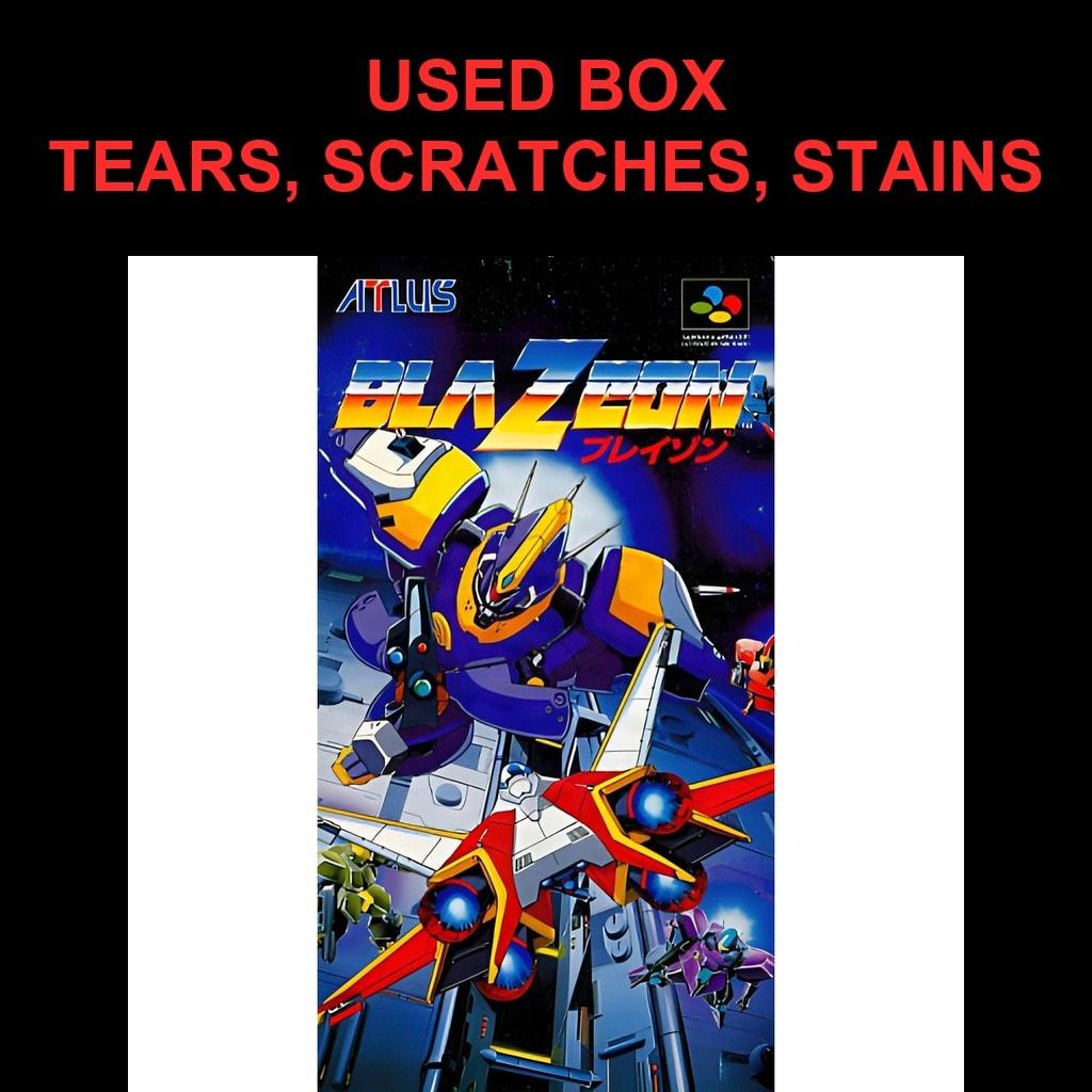 Used BlaZeon SFC SNES Super Famicom SHVC-BL tested working Nintendo Shooter Atlus NTSC-J Super Nintendo Cartridge