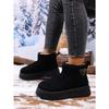 Women's Winter New Platform Snow Boots Fleece Lined Thickened Bread - Style Cotton Boots